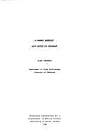 Tapa de A Nharo wordlist with notes on grammar