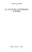 Tapa de La cultura letteraria a Roma