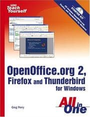 Tapa de Sams Teach Yourself OpenOffice.org 2, Firefox and Thunderbird for Windows All in One