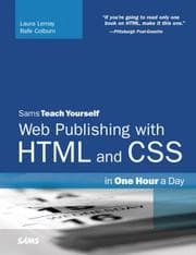 Tapa de Sams teach yourself Web publishing with HTML and CSS in one hour a day