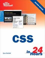 Tapa de Sams Teach Yourself CSS in 24 Hours
