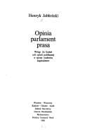 Tapa de Opinia, parlament, prasa