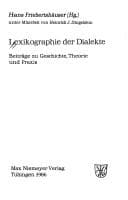 Tapa de Lexikographie der Dialekte