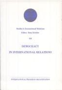 Tapa de Democracy in international relations
