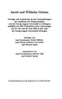 Tapa de Jacob und Wilhelm Grimm
