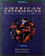 Tapa de American Experiences Vol. 2
