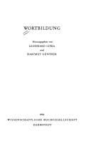 Tapa de Wortbildung