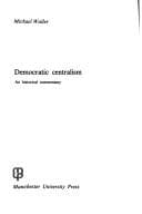 Tapa de Democratic centralism