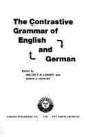 Tapa de The Contrastive grammar of English and German