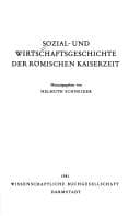 Tapa de Sozial- und Wirtschaftsgeschichte der römischen Kaiserzeit (Wege der Forschung) (German Edition)