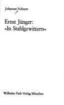 Tapa de Ernst Jünger, "In Stahlgewittern"