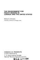 Tapa de The environment for policy-making in Canada and the United States