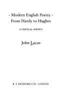 Tapa de Modern English poetry - from Hardy to Hughes