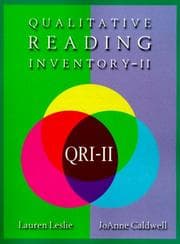 Tapa de Qualitative reading inventory, II