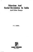 Tapa de Marxism and social revolution in India and other essays