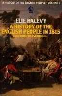 Tapa de A history of the English people in 1815
