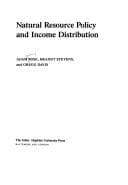 Tapa de Natural resource policy and income distribution