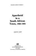 Tapa de Apartheid in a South African town, 1968-1985