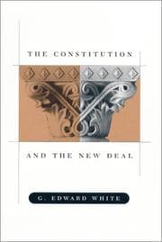 Tapa de The constitution and the New Deal