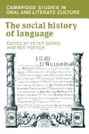 Tapa de The Social history of language