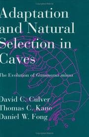 Tapa de Adaptation and natural selection in caves