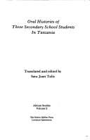 Tapa de Oral histories of three secondary school students in Tanzania