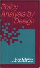 Tapa de Policy analysis by design