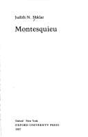 Tapa de Montesquieu