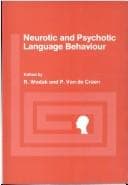 Tapa de Neurotic and psychotic language behaviour