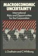 Tapa de Macroeconomic uncertainty