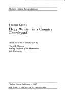 Tapa de Thomas Gray's Elegy written in a country churchyard