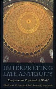 Tapa de Interpreting late antiquity