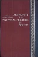 Tapa de Authority and Political Culture in Shi'ism (SUNY Series in Near Eastern Studies)