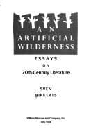 Tapa de An artificial wilderness
