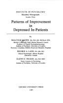 Tapa de Patterns of improvement in depressed in-patients