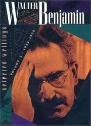 Tapa de Walter Benjamin