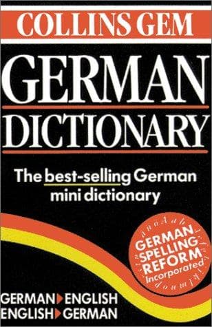 Tapa de Collins Gem German Dictionary