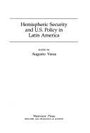 Tapa de Hemispheric security and U.S. Policy in Latin America