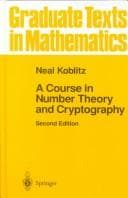 Tapa de A course in number theory and cryptography