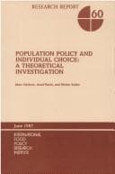 Tapa de Population policy and individual choice