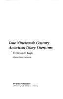 Tapa de Late nineteenth-century American diary literature