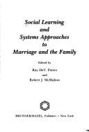 Tapa de Social learning and systems approaches to marriage and the family