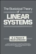 Tapa de The statistical theory of linear systems