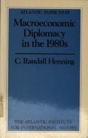 Tapa de Macroeconomic diplomacy in the 1980s