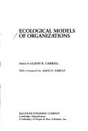 Tapa de Ecological models of organizations