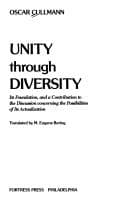 Tapa de Unity through diversity
