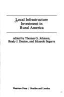 Tapa de Local infrastructure investment in rural America