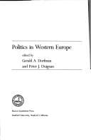 Tapa de Politics in Western Europe