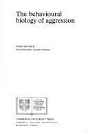 Tapa de The behavioural biology of aggression