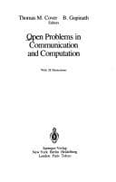 Tapa de Open problems in communication and computation